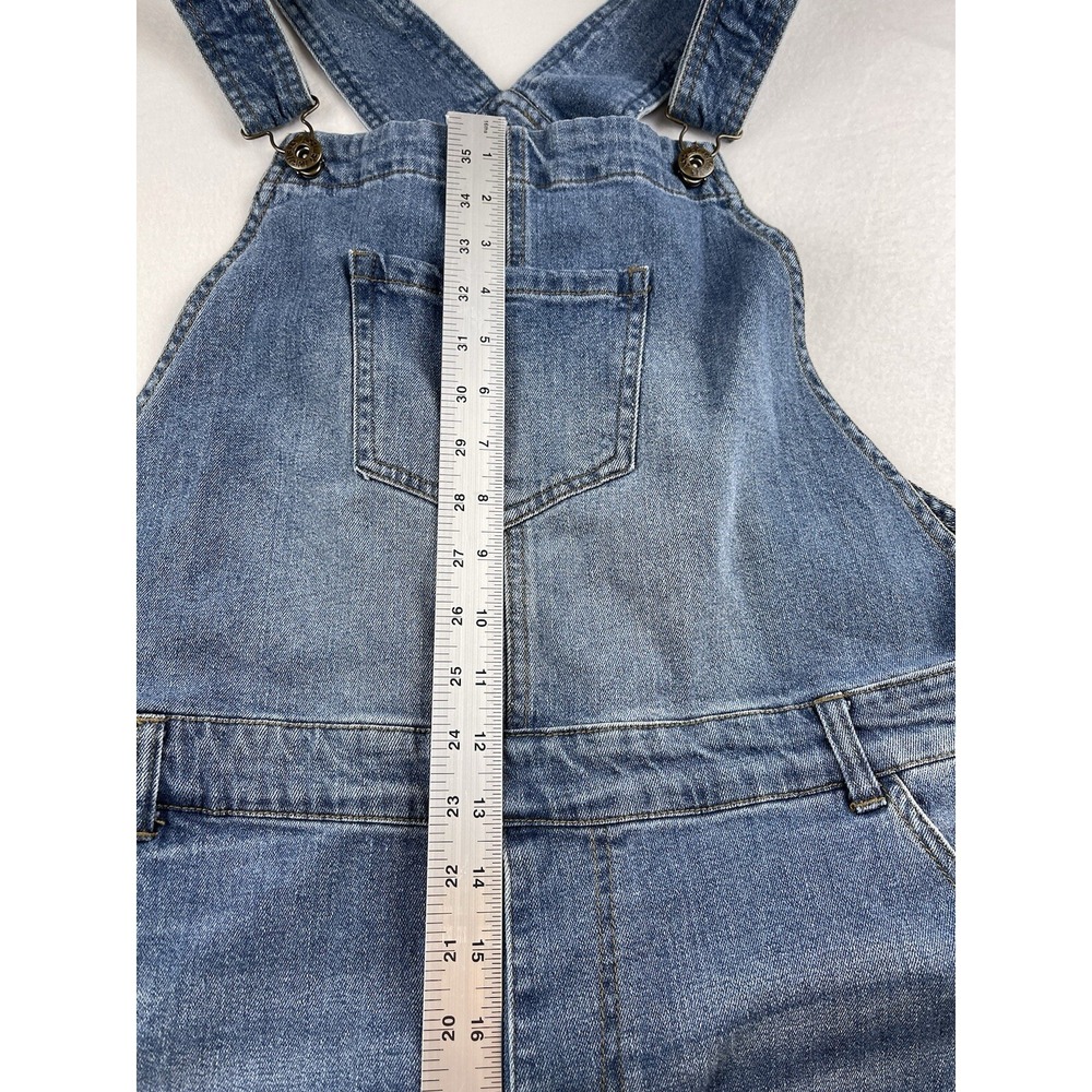 Ashley Stewart Denim Overalls Distressed Size 18 - Picture 9 of 15